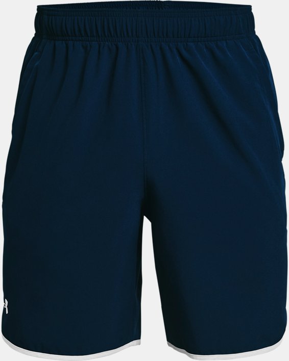 Men's UA HIIT Woven Shorts, Navy, pdpMainDesktop image number 4